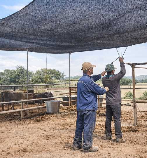 توری سایبان دامداری