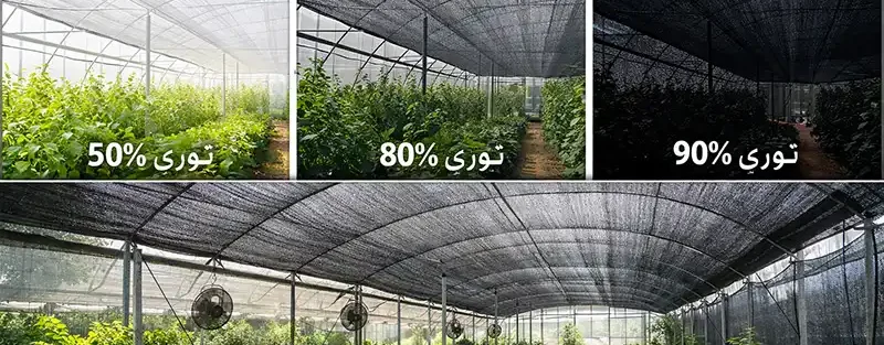تفاوت توری سایبان 50%، 80% و 90% | بهترین انتخاب برای گلخانه
