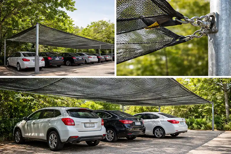 گام‌به‌گام نصب و نگهداری توری سایبان پارکینگ | افزایش دوام و عملکرد شید